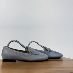 New Womens Vionic Newport Blue Embossed Croc Leather Penny Loafers Shoe Size 6.5